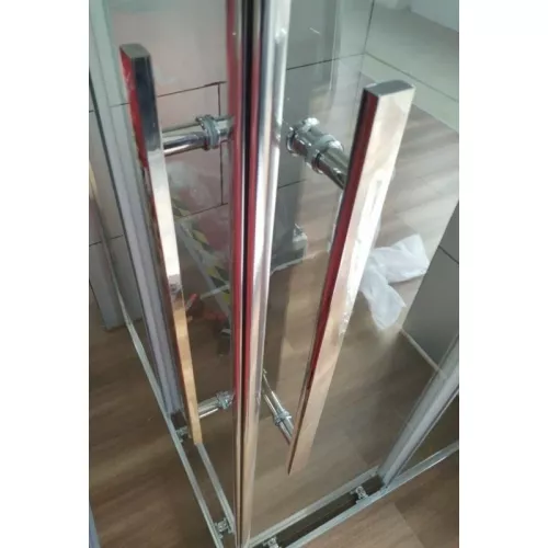 Ограждение душевое  ESBANO  ESF-80/90D1+100/110/120D2-C, Цвет профиля: Хром, Выбрать размер: 100х80, изображение 2