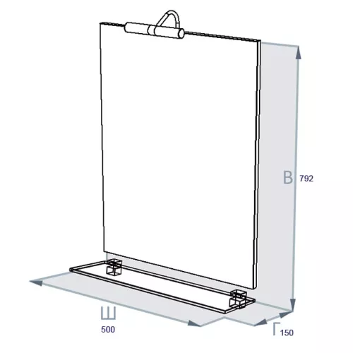 Зеркало Triton "Диана-50" УЦЕНКА!!!, изображение 3