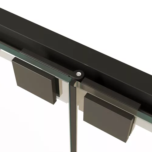 Душевой уголок RGW PA-142B (PA-21B+Z-050-5B) прозрачное/черный, Цвет стекла: прозрачное, Цвет профиля: Черный, Выбрать размер: 900x700, изображение 6