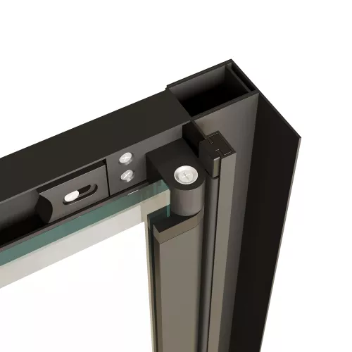 Душевой уголок RGW PA-142B (PA-21B+Z-050-5B) прозрачное/черный, Цвет стекла: прозрачное, Цвет профиля: Черный, Выбрать размер: 900x700, изображение 8