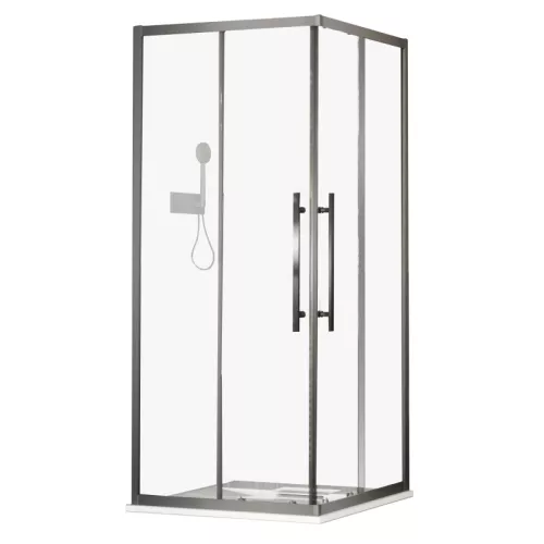 Ограждение душевое ESBANO ESF-90/100KV-GM, Цвет профиля: Оружейная сталь, Выбрать размер: 90х90, изображение 2