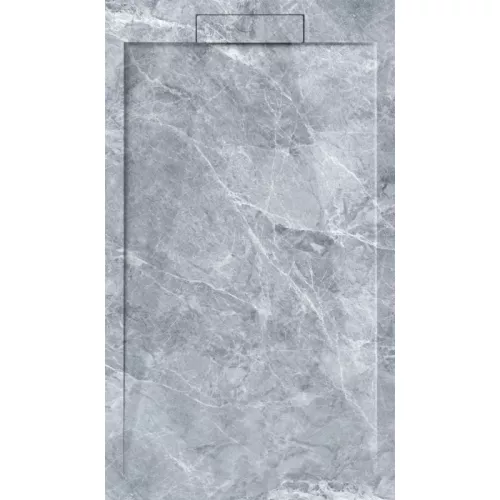 Поддон из искусственного камня ESBANO ESP-LM128VG  120х80, Выбрать цвет: мрамор серый, изображение 2