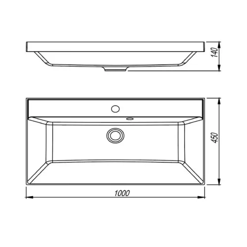Тумба напольная Style line "Манхэттен 100/80/70/60" ЭМАЛЬ с раковиной ASTI , 2 ящика , PLUS, графит, Выбрать цвет: Графит, Выбрать размер: 100, Внешний вид: с белой раковиной, изображение 7