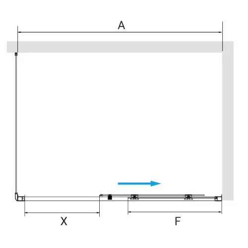 Душевой уголок RGW PA-177-1B (RGW PA-017B + Z-060-2B) прозрачное/черный, Цвет стекла: прозрачное, Цвет профиля: Черный, Выбрать размер: 1200x1000, изображение 2