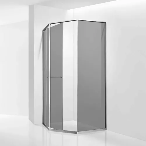 Душевой уголок RGW SV-82 "L/R" тонированное/хром, Цвет стекла: тонированное, Цвет профиля: Хром, Выбрать размер: 900x900, Ориентация: левый сдвиг, изображение 2
