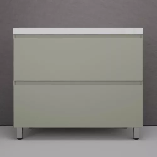 Мебель для ванной: Тумба напольная Style line "Манхэттен 100/80/70/60" ЭМАЛЬ с  раковиной ASTI , 2 ящика ,PLUS ,олива 1 в магазине Акватория
