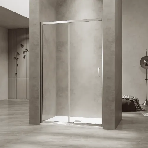 Душевая дверь RGW PA-114 прозрачное/хром, Цвет стекла: прозрачное, Цвет профиля: Хром, Выбрать размер: 100