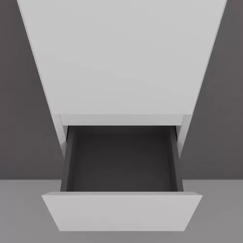 Пенал подвесной "Манхэттен" 36, ЭМАЛЬ 1 ящик PLUS белый матовый, Выбрать цвет: Белый, изображение 3