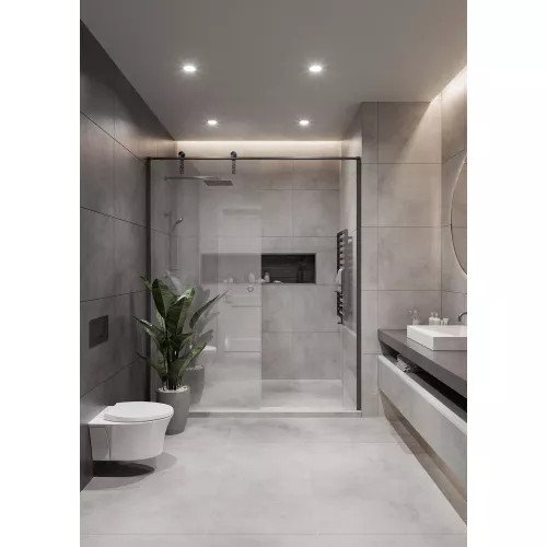 Плитка грес глаз. Vibe_GT Светло-серый  60*60/60*120, Выбрать цвет: Светло-серый, Выбрать размер: 60х120, изображение 15