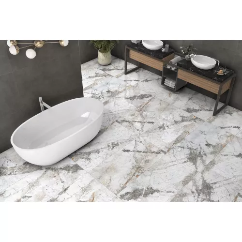 Керамогранит Gabriel_GT Белый  60x60/60х120 полир., Выбрать размер: 60*60, изображение 12