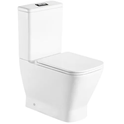 Унитаз-компакт БЕЗОБОДКОВЫЙ WeltWasser Rotbach 011 GL-WT (слив TORNADO) белый глянец