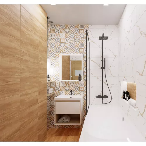 Плитка облиц. Marmaris GT Белый  50*25 пэчворк, изображение 9