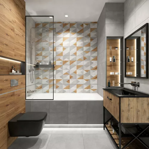 Плитка облиц. Vision Светло-серый  40*27, Выбрать цвет: Светло-серый, изображение 8