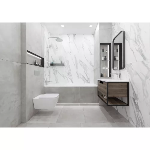 Плитка грес глаз. Vibe_GT Темно-серый 60*120, Выбрать цвет: Темно-серый, Выбрать размер: 60х120, изображение 9