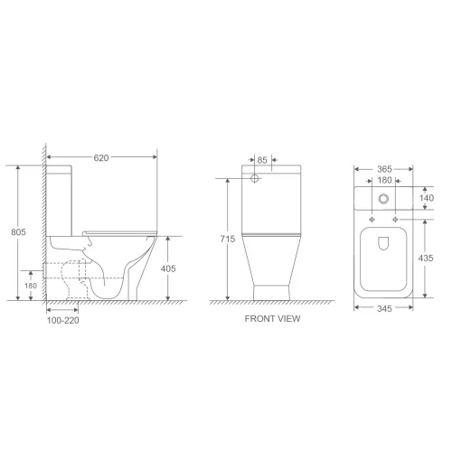 Унитаз-компакт БЕЗОБОДКОВЫЙ WeltWasser Rotbach 011 GL-WT (слив TORNADO) белый глянец, изображение 3
