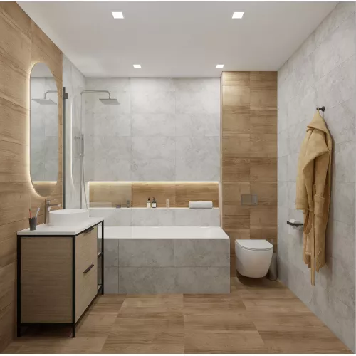 Керамогранит Rapolano_GT Светло-серый  30x60, Выбрать цвет: Светло-серый, изображение 11