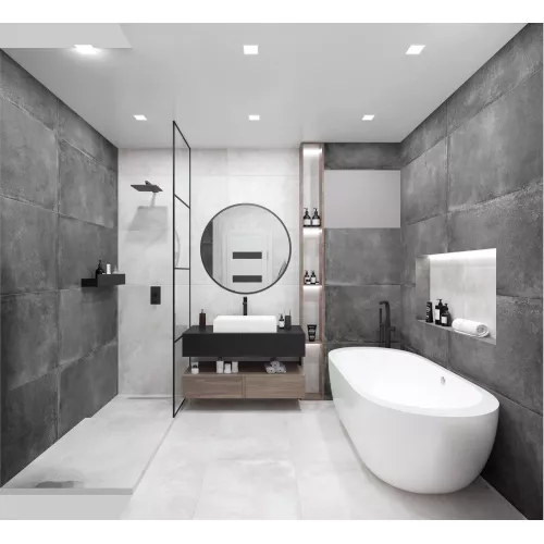 Плитка грес глаз. Forza_GT Серый 60*120 карвинг, Выбрать цвет: Серый, изображение 19