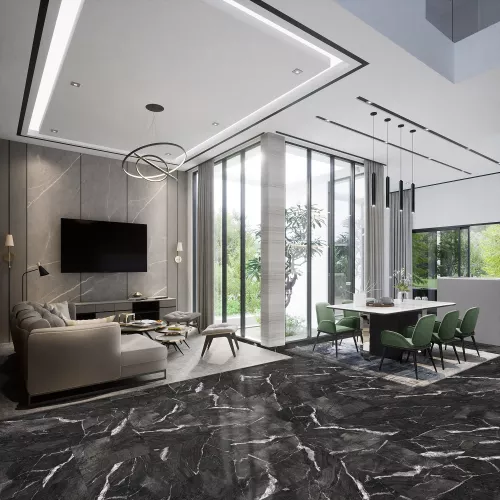 Керамогранит Camlin_GT Черный  60x120 полир., Выбрать цвет: Черный, Выбрать размер: 60х120, изображение 10