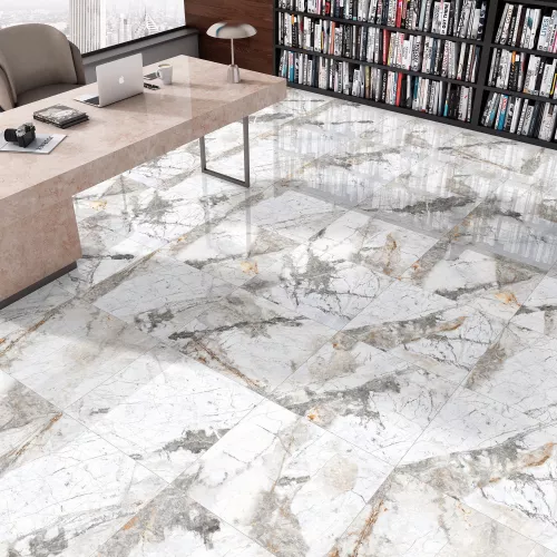 Керамогранит Gabriel_GT Белый  60x60/60х120 полир., Выбрать размер: 60*60, изображение 16