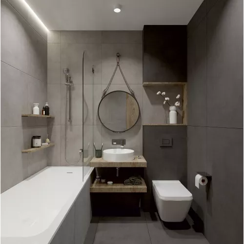 Плитка грес глаз. Stardust_GT Серый 60*60/60*120 карвинг, Выбрать цвет: Серый, Выбрать размер: 60х120, изображение 14