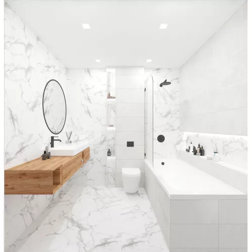 Керамогранит Victory_GT Белый 30x60, Выбрать цвет: Белый, изображение 9