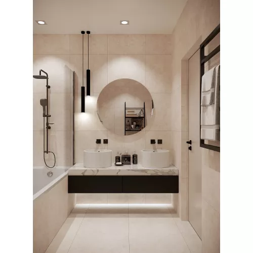 Плитка грес глаз. Onda_GT Бежевый  60*60/60*120 карвинг, Выбрать цвет: Бежевый, Выбрать размер: 60х120, изображение 9