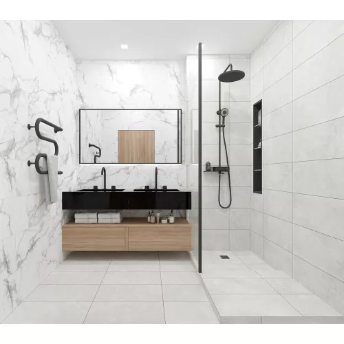 Керамогранит Victory_GT Белый 30x60, Выбрать цвет: Белый, изображение 10