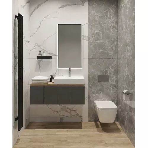 Керамогранит Solo_GT Серый полир., Выбрать цвет: Серый, Выбрать размер: 60х120, изображение 12