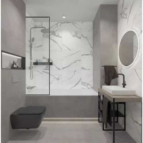 Плитка грес глаз. Stardust_GT Серый 60*60/60*120 карвинг, Выбрать цвет: Серый, Выбрать размер: 60х120, изображение 18