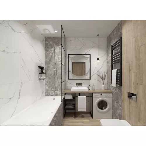 Плитка грес глаз. Marmo_GT Белый 60*60/60*120, Выбрать размер: 60*60, изображение 23