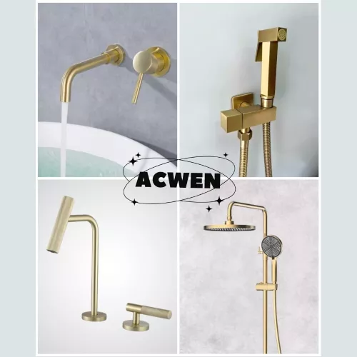 Душ гигиенический ACWEN 82009BG золото, Выбрать цвет: Матовое золото, изображение 12