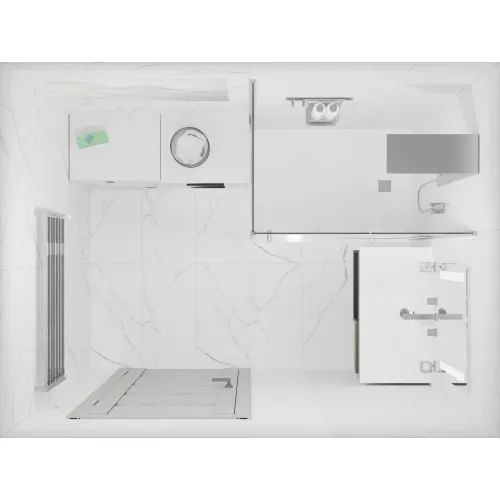 Керамогранит Princess_GT Белый  60x120 полир., Выбрать цвет: Белый полированный, Выбрать размер: 60х120, изображение 6