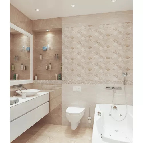 Плитка облиц. Ternura Бежевый  40*25 /50*50, Выбрать цвет: Бежевый, Выбрать размер: 50х50, изображение 7