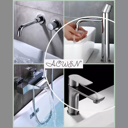 Смеситель для раковины  ACWEN 81193 матовый хром, Выбрать цвет: Матовый хром, изображение 14