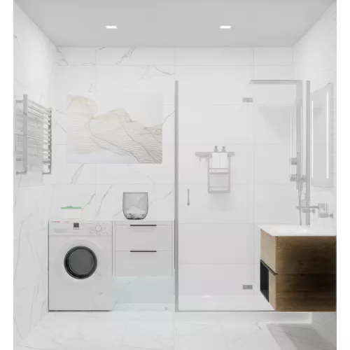 Керамогранит Princess_GT Белый  60x120 полир., Выбрать цвет: Белый полированный, Выбрать размер: 60х120, изображение 7