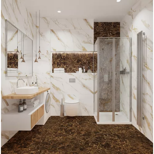 Плитка грес глаз. Calacatta Royal_GT Белый 60*60/60*120, Выбрать размер: 60*60, изображение 16