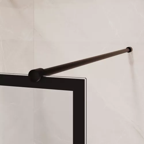 Душевая перегородка RGW WA-018B, Цвет стекла: прозрачное, Цвет профиля: Черный, Выбрать размер: 130, изображение 5