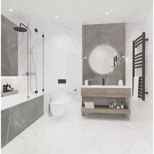 Плитка грес глаз. Marmo_GT Белый 60*60/60*120, Выбрать размер: 60*60, изображение 18