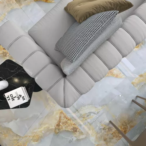 Керамогранит Cometa_GT Голубой 60x120, изображение 8