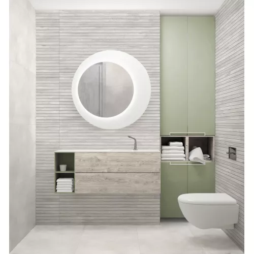 Керамогранит Verano_GT Светло-серый 60x120 рейки, Выбрать цвет: Светло-серый, изображение 6