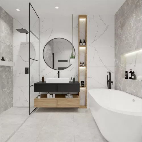 Плитка грес глаз. Marmo_GT Белый 60*60/60*120, Выбрать размер: 60*60, изображение 20