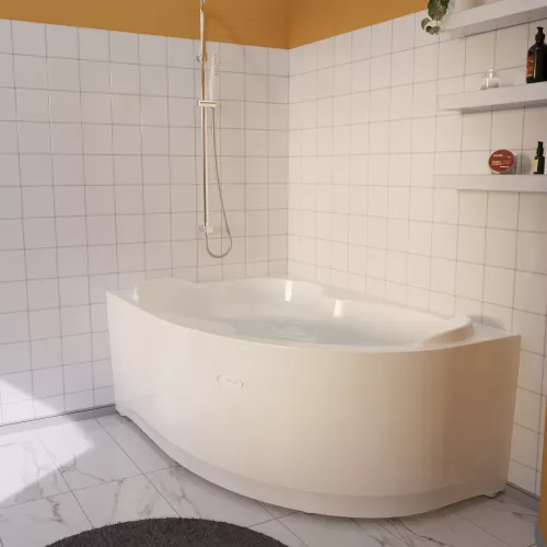 Ванна акриловая Radomir Ирма с гидромассажем, левая 169х110, изображение 11