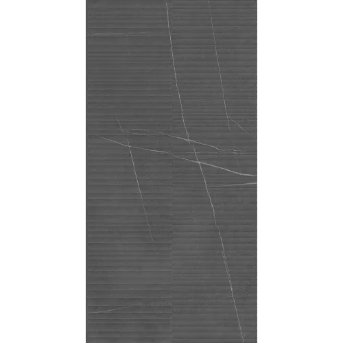 Керамогранит Nylo_GT Черный 60x120 линии, Выбрать цвет: Черный/линии