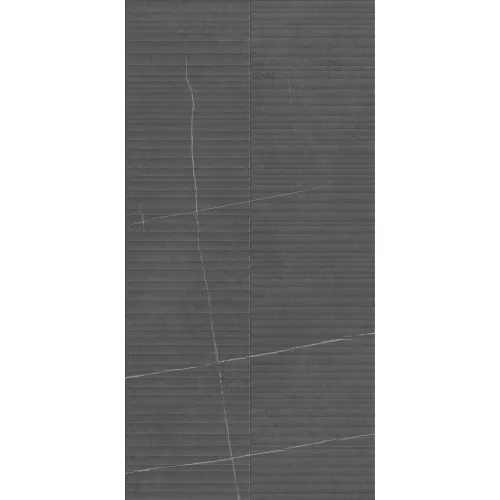 Керамогранит Nylo_GT Черный 60x120 линии, Выбрать цвет: Черный/линии, изображение 2