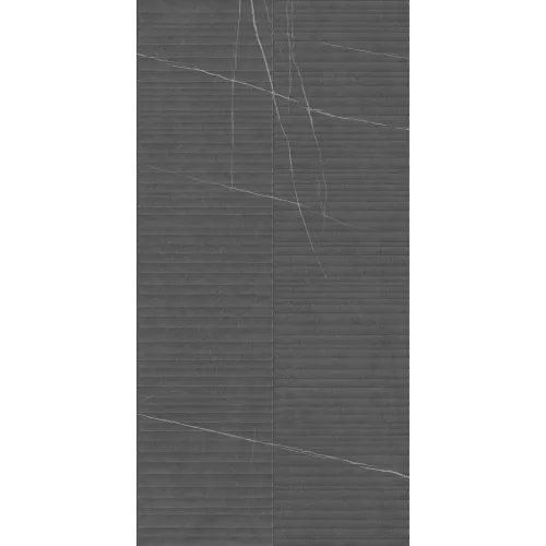 Керамогранит Nylo_GT Черный 60x120 линии, Выбрать цвет: Черный/линии, изображение 3