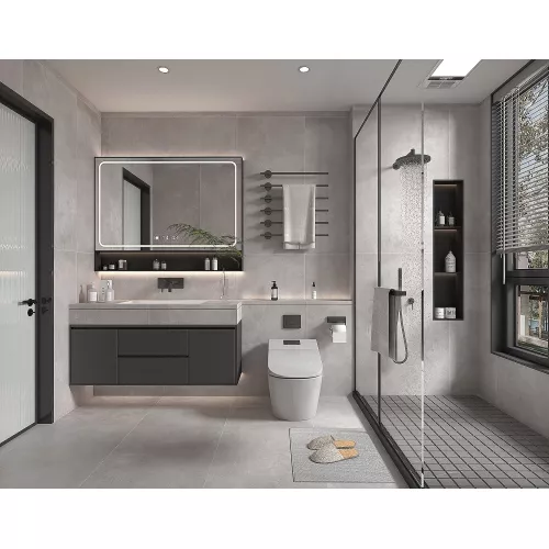 Керамогранит Lids_GT Светло-серый 60x120, Выбрать цвет: Светло-серый, изображение 8