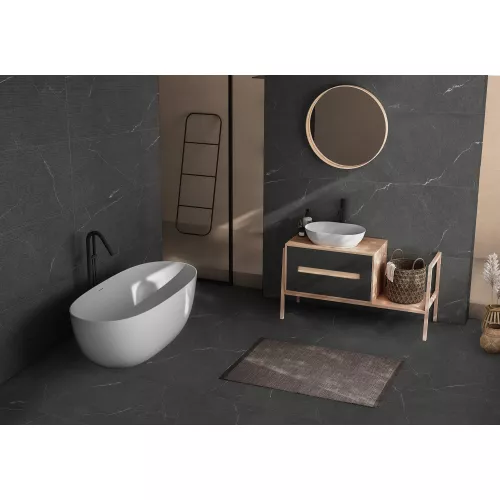 Керамогранит Lakeside_GT Черный 60x120 линии, Выбрать цвет: Черный/линии, изображение 6