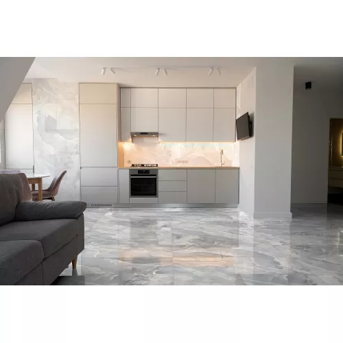 Керамогранит Glissando_GT Белый, Выбрать цвет: Белый, Выбрать размер: 60х60, изображение 8