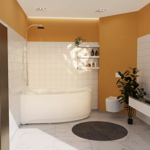 Ванна акриловая Radomir Ирма L/R, Выбрать размер: 169х110, Ориентация: левая, изображение 6