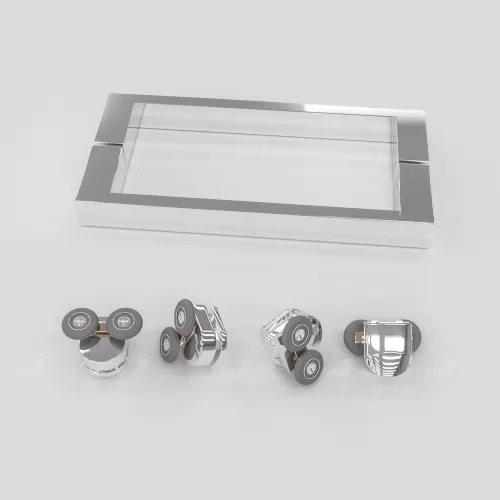 Душевая дверь RGW CL-14, Цвет стекла: прозрачное, Цвет профиля: Хром, Выбрать размер: 110, изображение 2